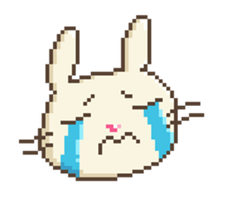 Dots rabbit Ari sticker #7733239