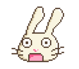 Dots rabbit Ari sticker #7733241