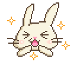 Dots rabbit Ari sticker #7733245