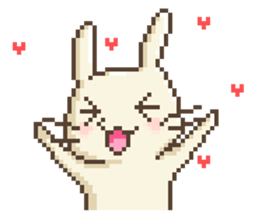 Dots rabbit Ari sticker #7733248