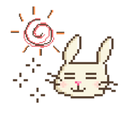 Dots rabbit Ari sticker #7733257