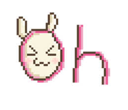 Dots rabbit Ari sticker #7733261