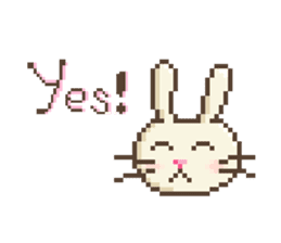 Dots rabbit Ari sticker #7733263