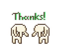 Dots rabbit Ari sticker #7733267