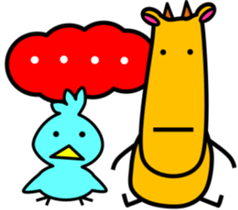 Mysterious animal popo&bobo sticker #7733295