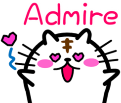 Round cat Nyani [English version] sticker #7733955