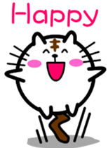 Round cat Nyani [English version] sticker #7733960