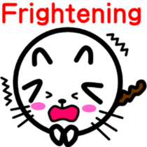 Round cat Nyani [English version] sticker #7733963