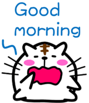 Round cat Nyani [English version] sticker #7733969