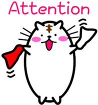 Round cat Nyani [English version] sticker #7733971