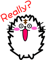 Round cat Nyani [English version] sticker #7733976