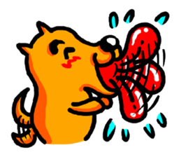 dog on dog sticker #7734013