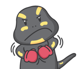 BOBO The salamander and friend sticker #7734118