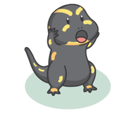 BOBO The salamander and friend sticker #7734121