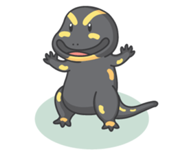 BOBO The salamander and friend sticker #7734123