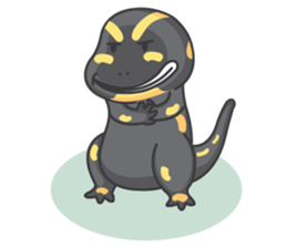 BOBO The salamander and friend sticker #7734125