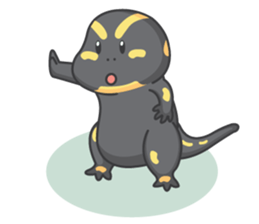BOBO The salamander and friend sticker #7734126