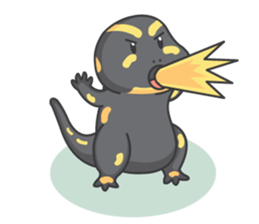 BOBO The salamander and friend sticker #7734127