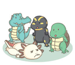 BOBO The salamander and friend sticker #7734138