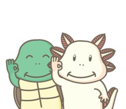 BOBO The salamander and friend sticker #7734139