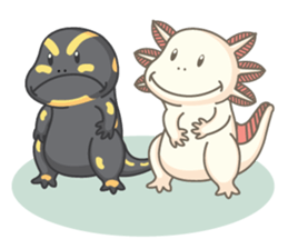 BOBO The salamander and friend sticker #7734140