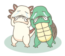 BOBO The salamander and friend sticker #7734146
