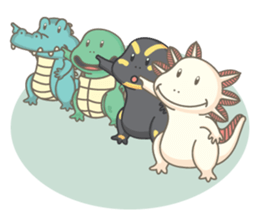 BOBO The salamander and friend sticker #7734147