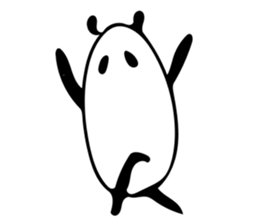 It's a panda. 2 sticker #7734149