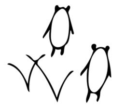 It's a panda. 2 sticker #7734151