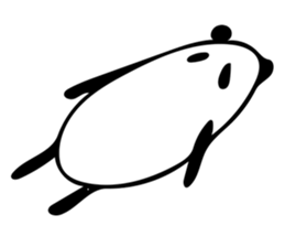 It's a panda. 2 sticker #7734154