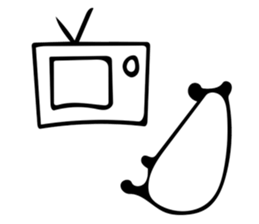 It's a panda. 2 sticker #7734156