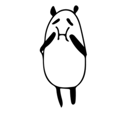 It's a panda. 2 sticker #7734162