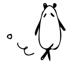 It's a panda. 2 sticker #7734168