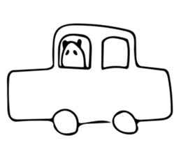 It's a panda. 2 sticker #7734171