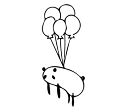 It's a panda. 2 sticker #7734180