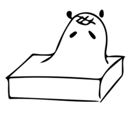 It's a panda. 2 sticker #7734183