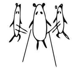 It's a panda. 2 sticker #7734184