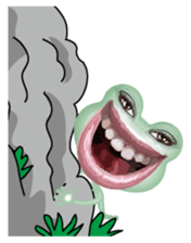 Frog of the big mouth 2 silent sticker #7734957