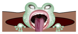 Frog of the big mouth 2 silent sticker #7734958
