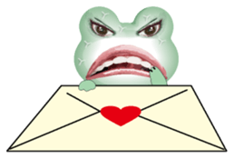 Frog of the big mouth 2 silent sticker #7734961