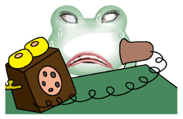 Frog of the big mouth 2 silent sticker #7734962