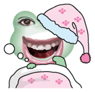 Frog of the big mouth 2 silent sticker #7734968