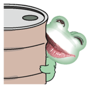 Frog of the big mouth 2 silent sticker #7734973
