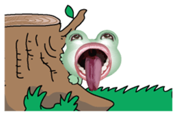 Frog of the big mouth 2 silent sticker #7734977