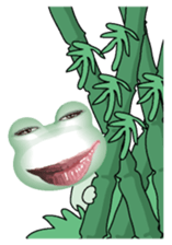 Frog of the big mouth 2 silent sticker #7734978