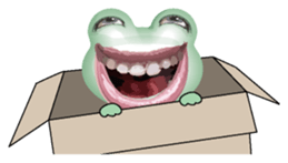 Frog of the big mouth 2 silent sticker #7734982