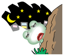 Frog of the big mouth 2 silent sticker #7734983