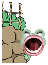 Frog of the big mouth 2 silent sticker #7734985