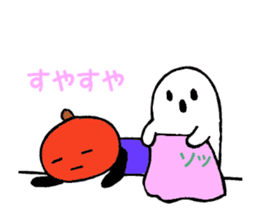 Mr.halloween pumpkin & Mr.ghost sticker #7735127