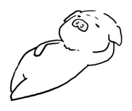 Hapless pig sticker #7735211